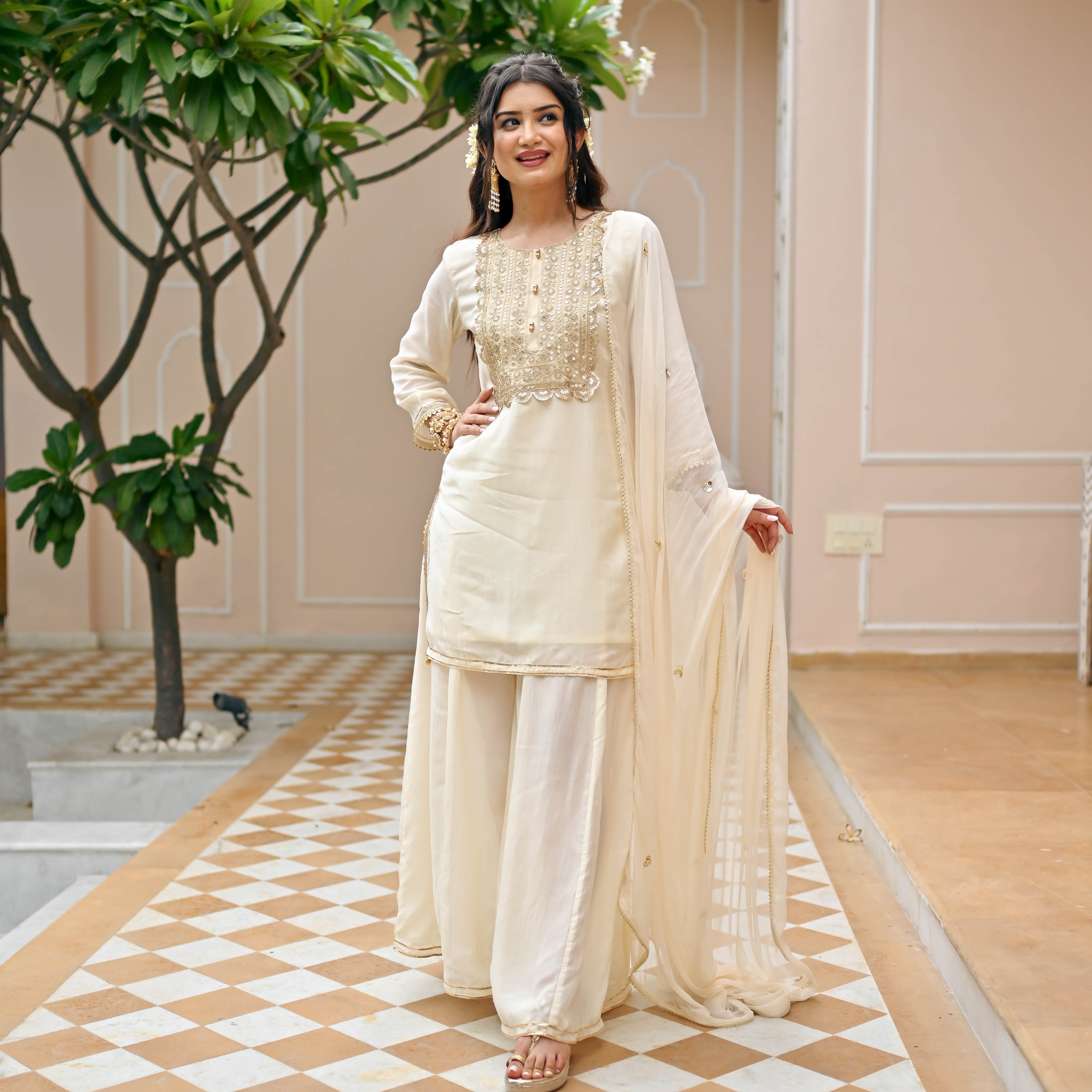 Designer Swiss Lawn Salwar Kameez - Pakistani Dress - C1051G | Fabricoz USA
